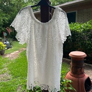 ADIVA WHITE LACE BLOUSE